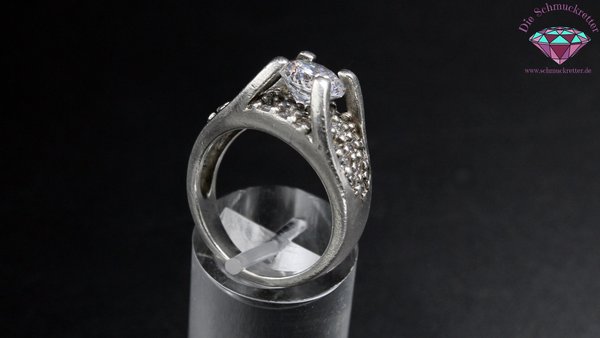 925 Silber Ring von Diamonique mit Zirkonia, Größe 56
