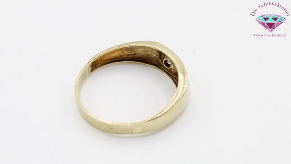 Großer 333 Gold Ring mit Zirkonia, Gr. 74