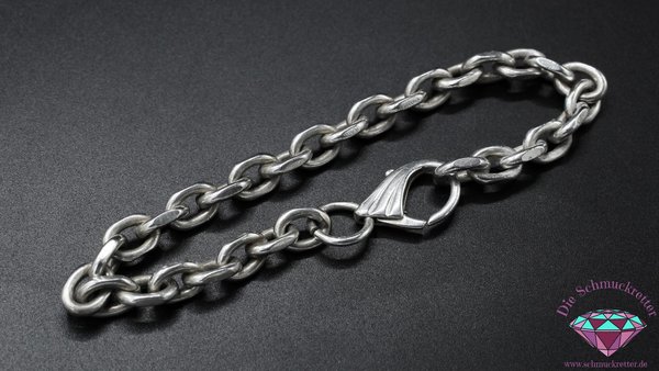 Massives 800 Silber Ankerarmband, 20cm