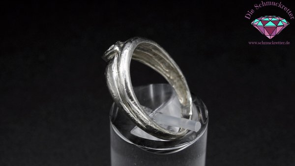 925 Silber Ring mit Zirkonia, Gr. 54 *Anmerkung beachten*