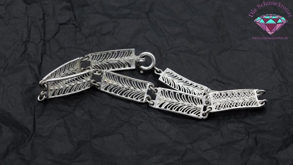 Filigranes 835 Silber Armband, 18cm