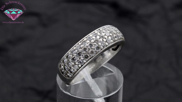 925 Silber Ring mit Zirkonia, Gr. 56