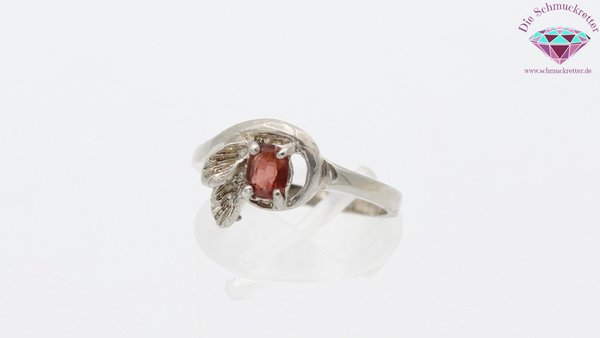 925 Silber Ring mit Granat, Größe 55