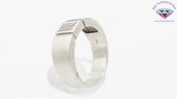 925 Silber Ring mit rosa Zirkonia von Franz Breuning, Größe 60