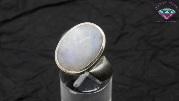 925 Silber Ring mit Mondstein, Größe 59