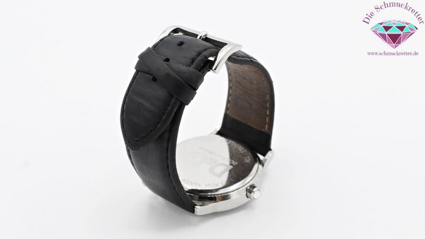 Armbanduhr von Dolce&Gabbana aus Stainless Steel und echtem Leder