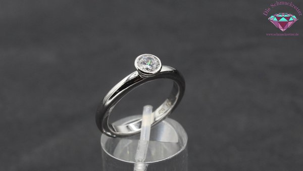 925 Silber Ring mit Zirkonia, Größe 56