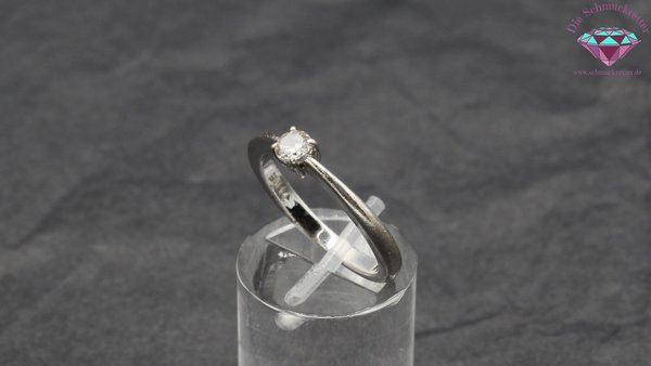925 Silber Ring mit Zirkonia, Gr. 55
