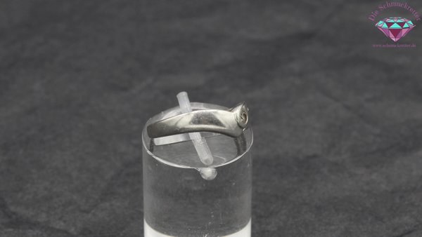 Kleiner 925 Silber Ring mit Zirkonia, Gr. 50