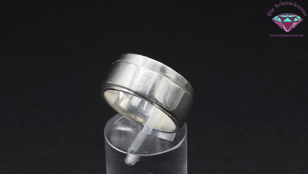 Breiter 925 Silber Ring, Größe 57