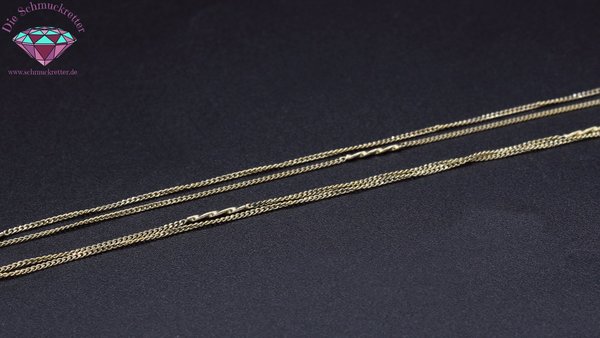Vergoldete 925 Silber Stäbchenkette, 77cm
