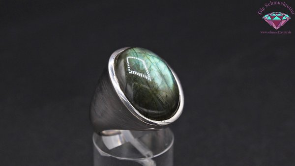 925 Silber Ring mit Labradorit von Sogni d'oro, Gr. 51