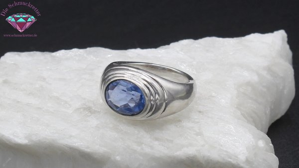 925 Silber Ring mit blauem Topas von Sogni d'oro, Gr. 51