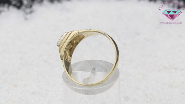 585 Gold Ring mit Zirkonia, Größe 57