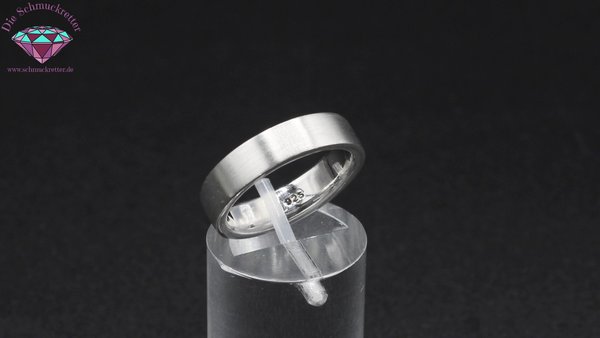 Schlichter 925 Silber Ring, Größe 54