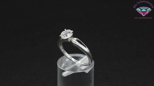 925 Silber Ring mit Zirkonia, Größe 57