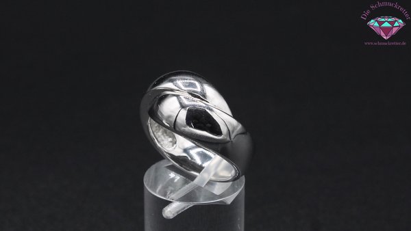 Verschlungener 925 Silber Ring von TCM, Größe 60