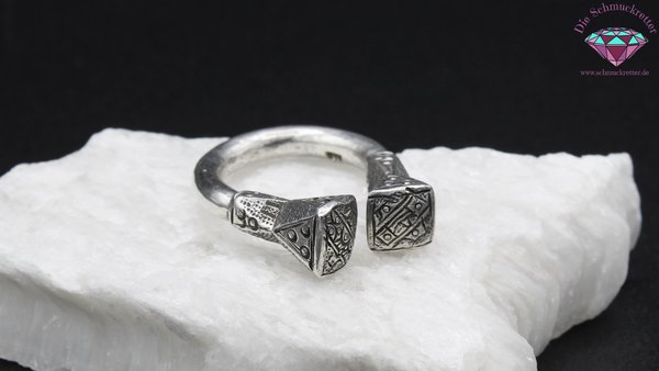 Massiver 925 Silber Ring, Größe 60