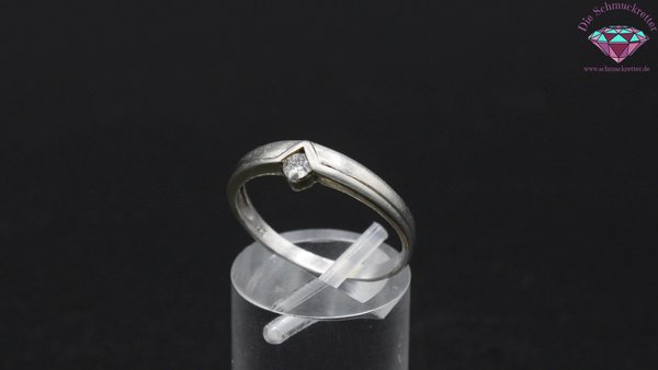 925 Silber Ring mit Zirkonia, Gr. 60