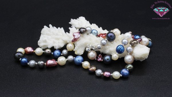 KettenRetten - Perlenkette 'Kalypsos Perlen', 925 Silber